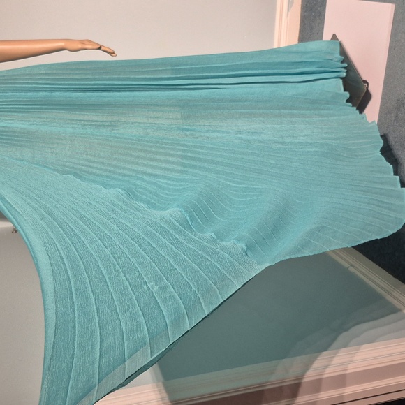 BCBGMAXAZRIA Pleated Maxi Dress NWT Size L - Picture 15 of 17